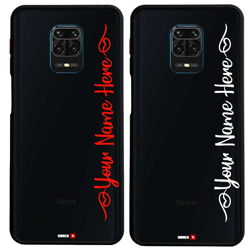 Custom Text Frosted Name Case for Realme Phones