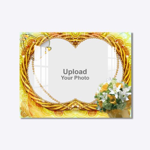 Yellow Flowers Acrylic Photo Frame