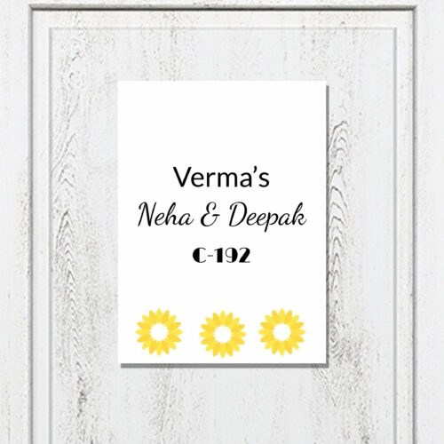 Vertical Acrylic Printed Name Plate