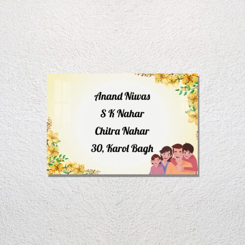 Happy Design Acrylic Name Plate