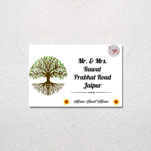 OM Acrylic Designer Name Plate