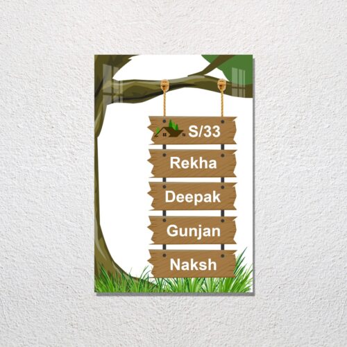 Tree Acrylic Designer Name Plate