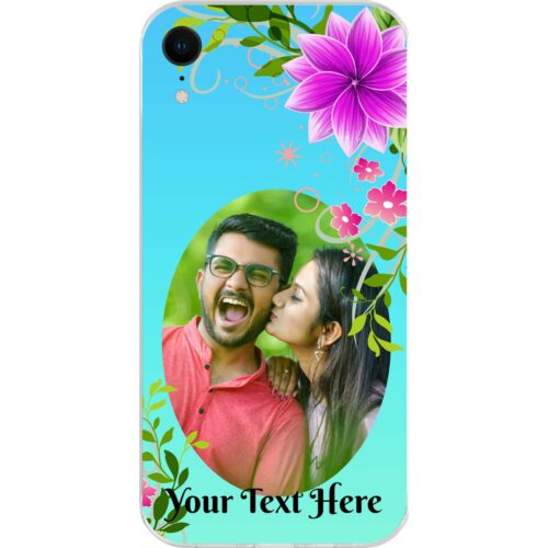 Rustic Flower Custom Photo case for iPhone XR
