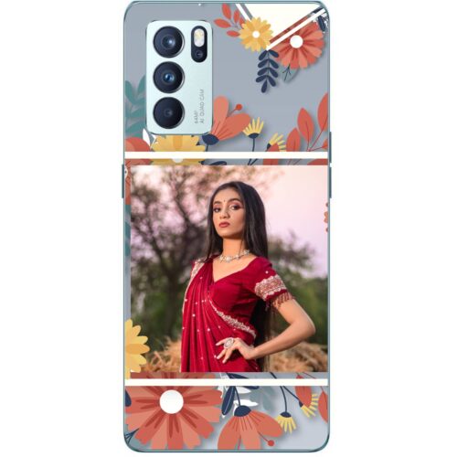 Flower Frame Photo Case for Oppo Reno 6 Pro