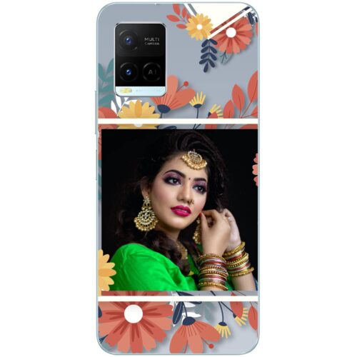 Flower Frame Photo Case for Vivo Y21