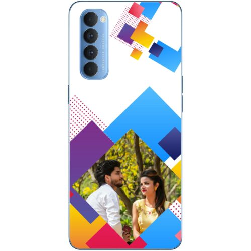 Abstract Rectangle Photo Case for Oppo Reno 4 Pro