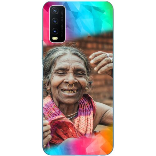Color Polygons Custom Photo Case for Vivo Y20g