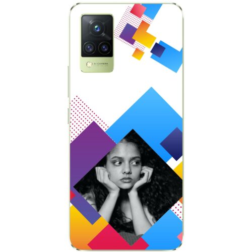 Abstract Rectangle Photo Case for Vivo V21 5G