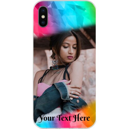 Color Polygons Custom Photo Case for iPhone XS
