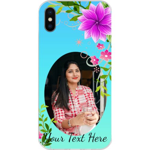 Rustic Flower Custom Photo case for iPhone X