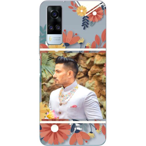 Flower Frame Photo Case for Vivo Y51a (2021)