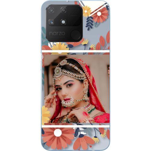 Flower Frame Photo Case for Realme Narzo 50A