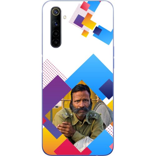 Abstract Rectangle Photo Case for Realme 6
