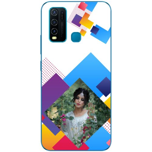 Abstract Rectangle Photo Case for Vivo Y30