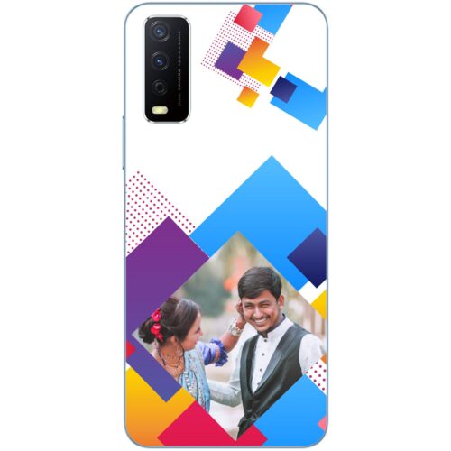 Abstract Rectangle Photo Case for Vivo Y12s