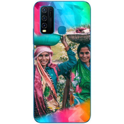 Color Polygons Custom Photo Case for Vivo Y30
