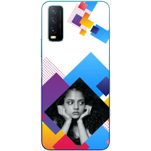 Abstract Rectangle Photo Case for Vivo Y20a