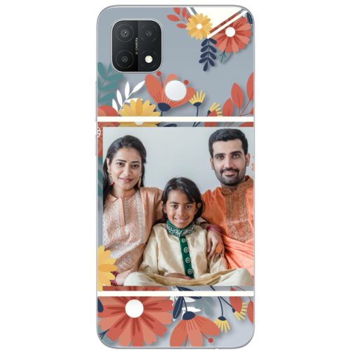 Flower Frame Photo Case for Oppo A15S