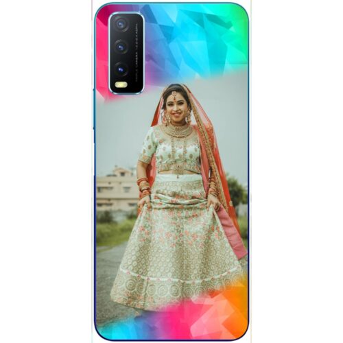 Color Polygons Custom Photo Case for Vivo Y20a