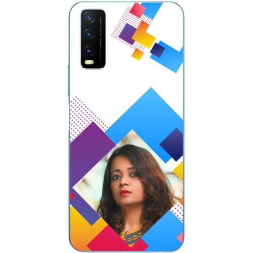 Abstract Rectangle Photo Case for Vivo Y20g