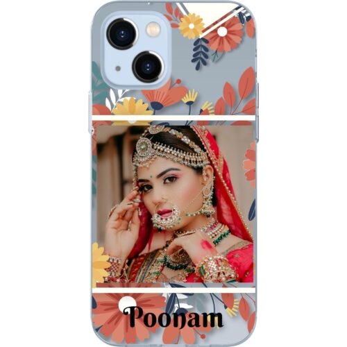 Flower Frame Photo Case for iPhone 13