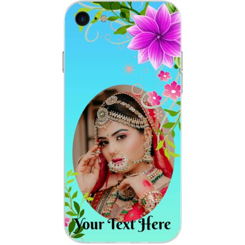 Rustic Flower Custom Photo case for iPhone 8