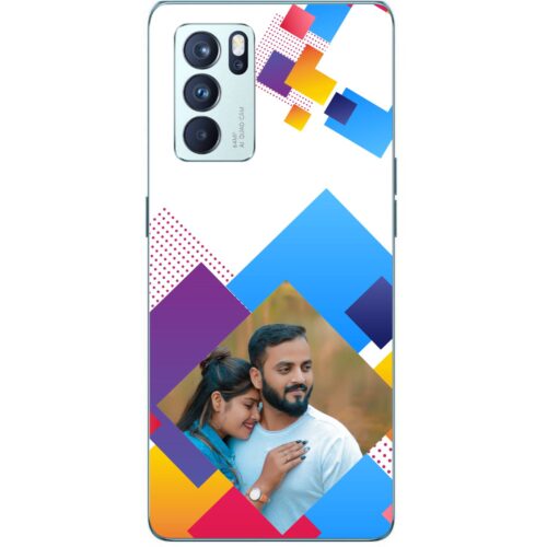 Abstract Rectangle Photo Case for Oppo Reno 6 Pro