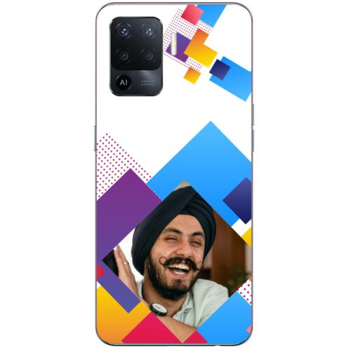 Abstract Rectangle Photo Case for Oppo F19 Pro
