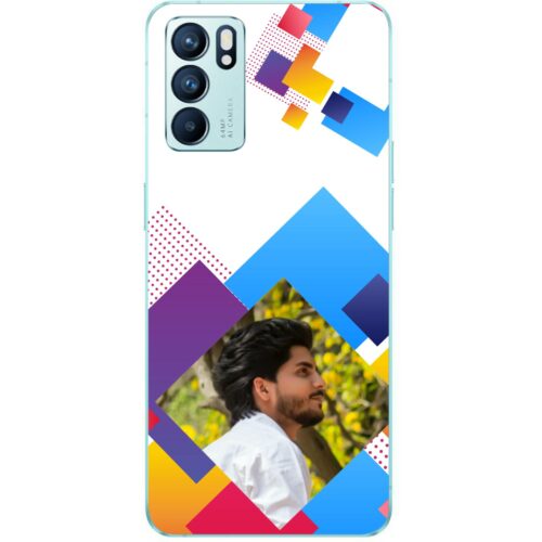 Abstract Rectangle Photo Case for Oppo Reno 6