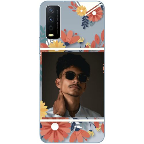 Flower Frame Photo Case for Vivo Y12s