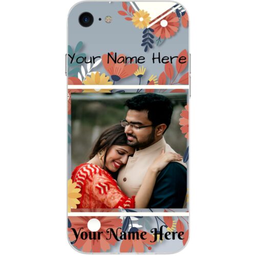 Flower Frame Photo Case for iPhone 8