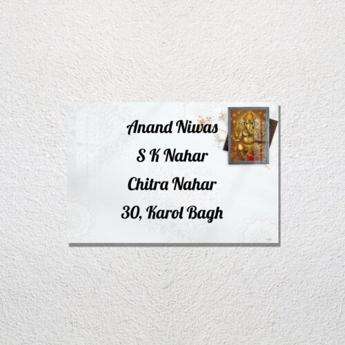 Bappa Design Acrylic Name Plate