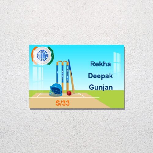 I Love India Acrylic Designer Name Plate