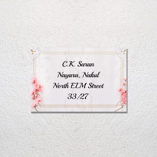 Marble Design Acrylic Name Plate