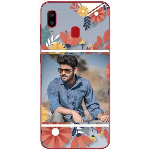 Flower Frame Photo Case for Samsung A20