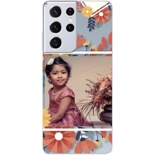 Flower Frame Photo Case for Samsung S21 Ultra