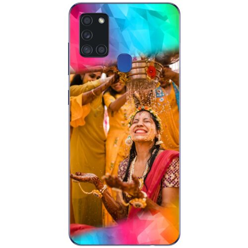 Color Polygons Custom Photo Case for Samsung A21s