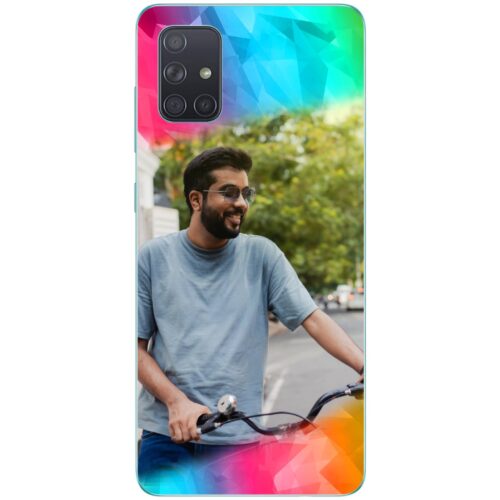 Color Polygons Custom Photo Case for Samsung A71