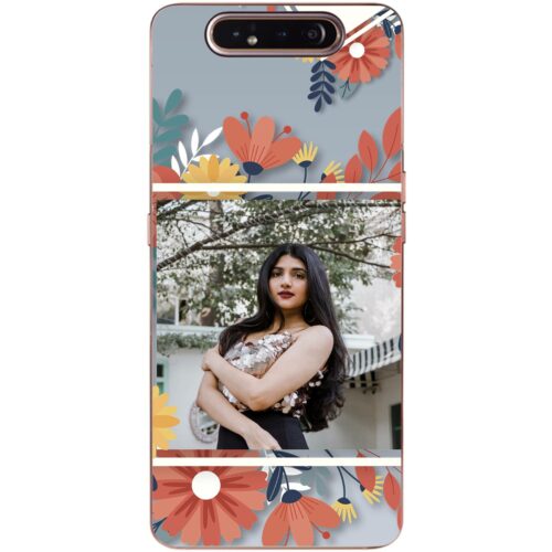 Flower Frame Photo Case for Samsung A80