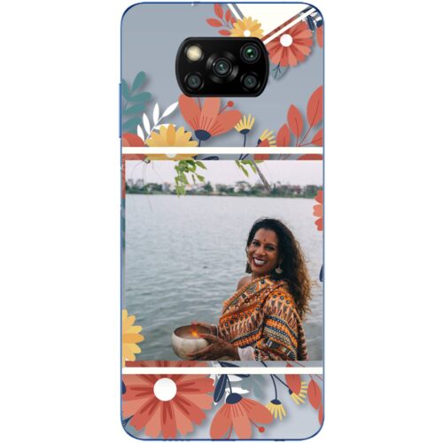 Flower Frame Photo Case for Poco X3