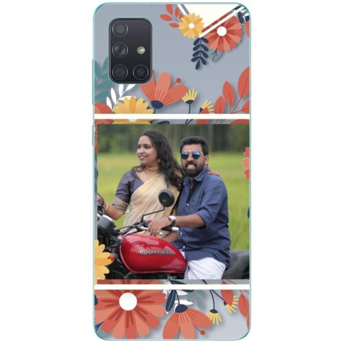 Flower Frame Photo Case for Samsung A71