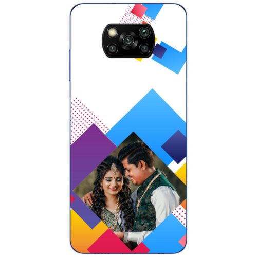 Abstract Rectangle Photo Case for Poco X3 Pro