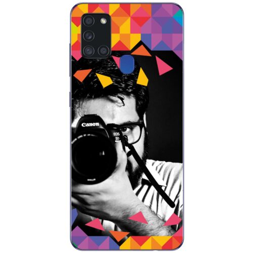 #4 TOP BOTTOM Abstract Design Photo case for Samsung A21s