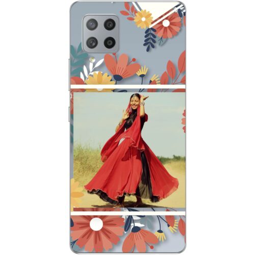 Flower Frame Photo Case for Samsung M42 5G