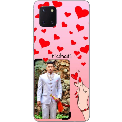 Snapping Fingers Custom Photo case for Samsung Note 10 Lite