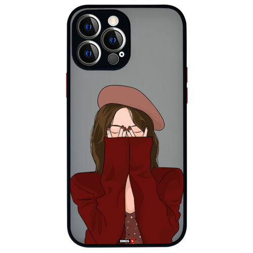 Shy Girl iPhone Case