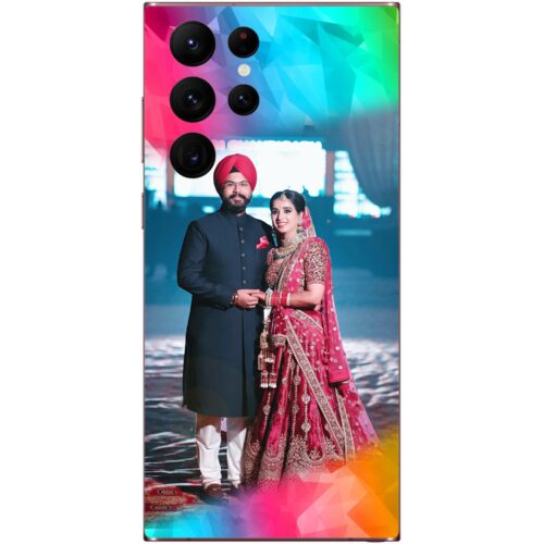 Color Polygons Custom Photo Case for Samsung S22 Ultra
