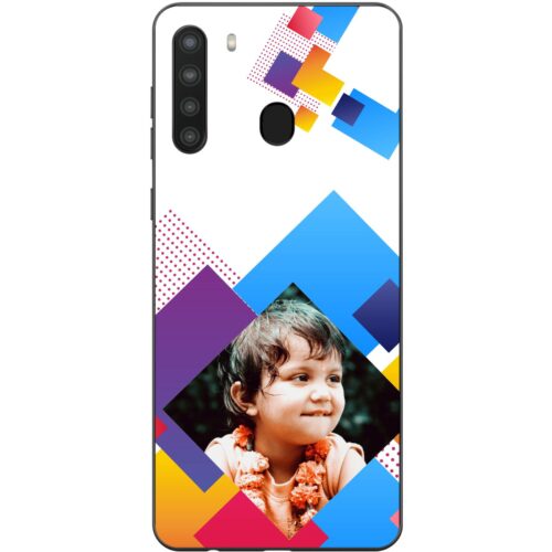 Abstract Rectangle Photo Case for Samsung A21