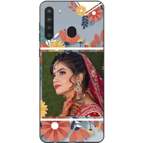 Flower Frame Photo Case for Samsung A21
