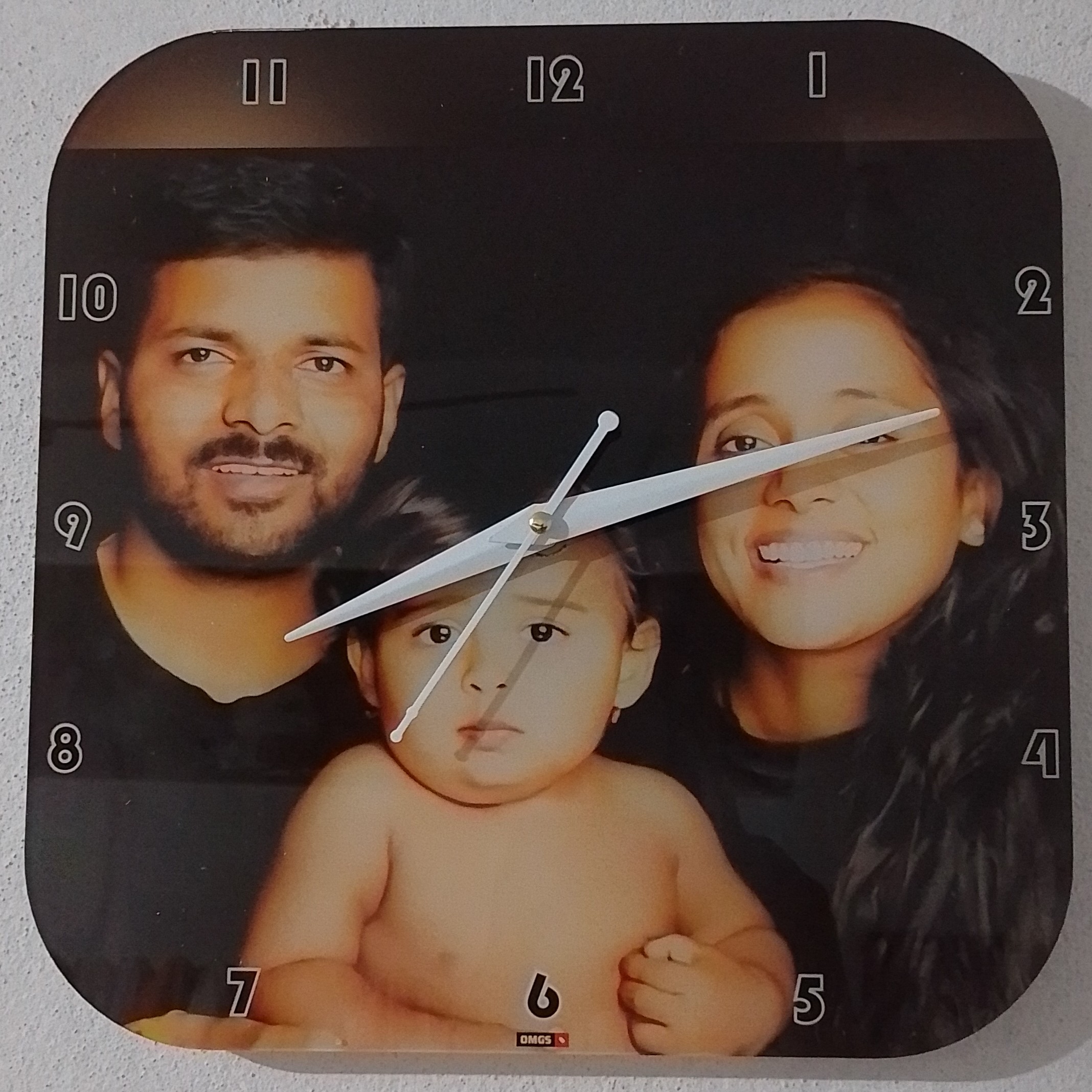 Customised Premium OMGs Acrylic Wall Clock photo review